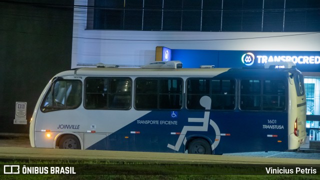 Transtusa - Transporte e Turismo Santo Antônio 1601 na cidade de Joinville, Santa Catarina, Brasil, por Vinicius Petris. ID da foto: 11908579.