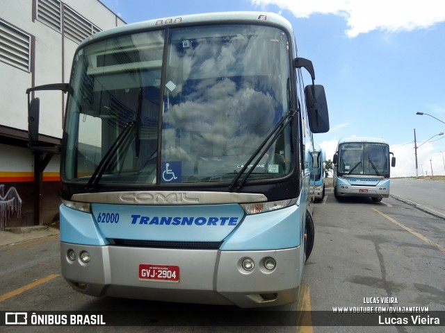 Transnorte - Transporte e Turismo Norte de Minas 62000 na cidade de Belo Horizonte, Minas Gerais, Brasil, por Lucas Vieira. ID da foto: 11907977.