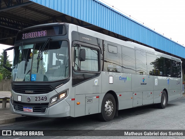 Expresso CampiBus 2349 na cidade de Campinas, São Paulo, Brasil, por Matheus Gabriel dos Santos. ID da foto: 11839778.