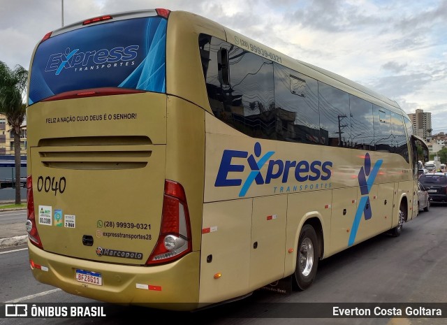 Express Transportes 0040 na cidade de Cariacica, Espírito Santo, Brasil, por Everton Costa Goltara. Número da foto: #11838515.