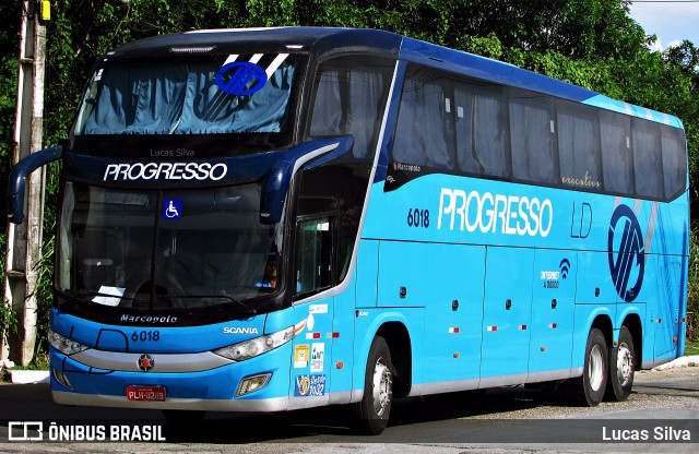 Auto Viação Progresso 6018 na cidade de Recife, Pernambuco, Brasil, por Lucas Silva. ID da foto: 11839987.