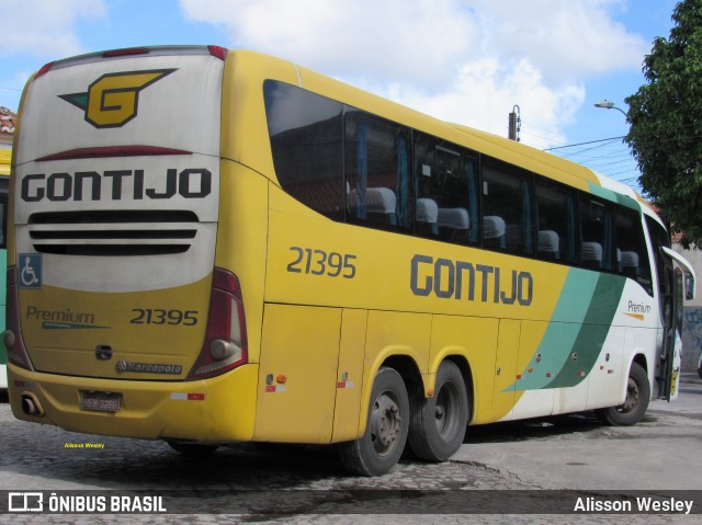 Empresa Gontijo de Transportes 21395 na cidade de Fortaleza, Ceará, Brasil, por Alisson Wesley. ID da foto: 11839496.