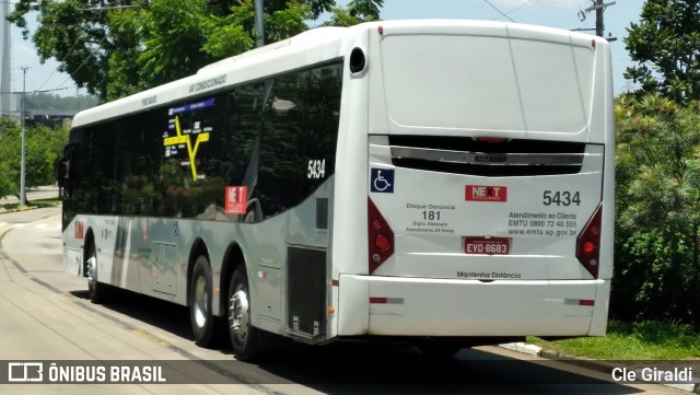 Next Mobilidade - ABC Sistema de Transporte 5434 na cidade de São Paulo, São Paulo, Brasil, por Cle Giraldi. ID da foto: 11837848.