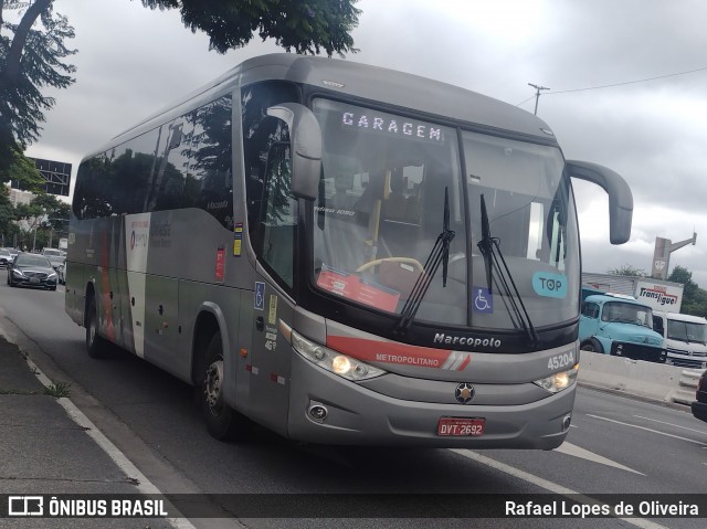 Empresa de Ônibus Pássaro Marron 45.204 na cidade de São Paulo, São Paulo, Brasil, por Rafael Lopes de Oliveira. Número da foto: #11838840.