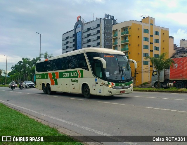 Empresa Gontijo de Transportes 21750 na cidade de Ipatinga, Minas Gerais, Brasil, por Celso ROTA381. ID da foto: 11838033.