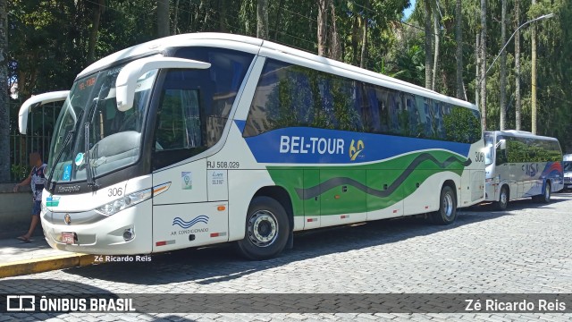 Bel-Tour Transportes e Turismo 306 na cidade de Petrópolis, Rio de Janeiro, Brasil, por Zé Ricardo Reis. ID da foto: 11838903.