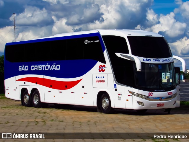 Viação São Cristóvão 3000 na cidade de Divinópolis, Minas Gerais, Brasil, por Pedro Henrique. ID da foto: 11839990.