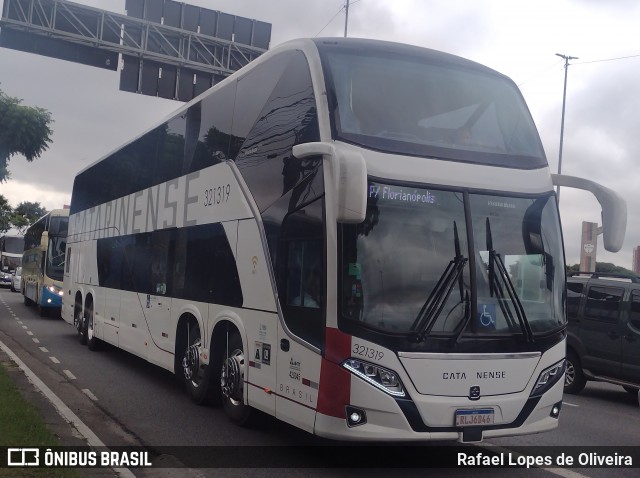 Auto Viação Catarinense 321319 na cidade de São Paulo, São Paulo, Brasil, por Rafael Lopes de Oliveira. ID da foto: 11839092.