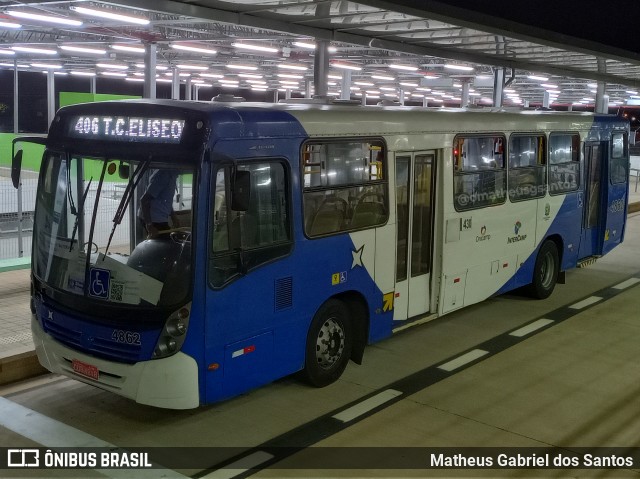 Onicamp Transporte Coletivo 4862 na cidade de Campinas, São Paulo, Brasil, por Matheus Gabriel dos Santos. ID da foto: 11839707.