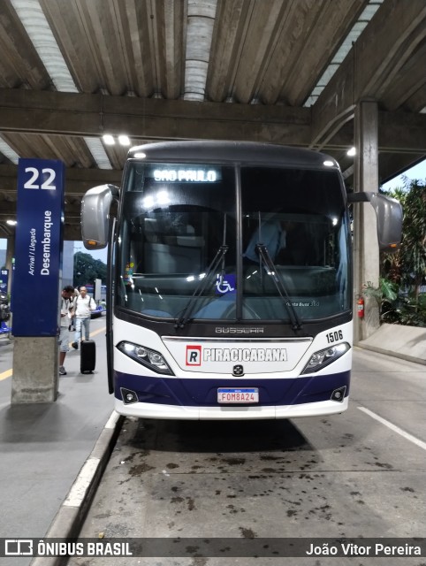 Viação Piracicabana 1506 na cidade de São Paulo, São Paulo, Brasil, por João Vitor Pereira. Número da foto: #11837645.