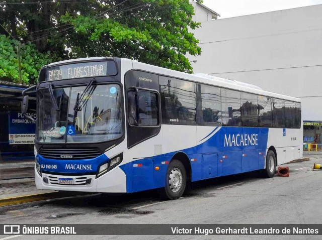 Rápido Macaense RJ 150.045 na cidade de Macaé, Rio de Janeiro, Brasil, por Victor Hugo Gerhardt Leandro de Nantes. Número da foto: #11837622.