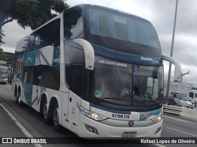 Auto Viação 1001 RJ 108.712 na cidade de São Paulo, São Paulo, Brasil, por Rafael Lopes de Oliveira. Número da foto: #11838821.