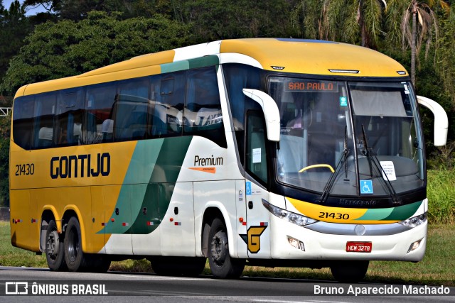 Empresa Gontijo de Transportes 21430 na cidade de Atibaia, São Paulo, Brasil, por Bruno Aparecido Machado. ID da foto: 11839839.