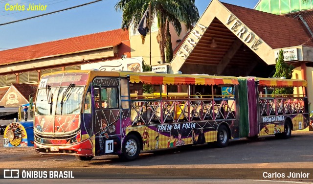 Trem da Folia 3961 na cidade de Caldas Novas, Goiás, Brasil, por Carlos Júnior. ID da foto: 11841345.