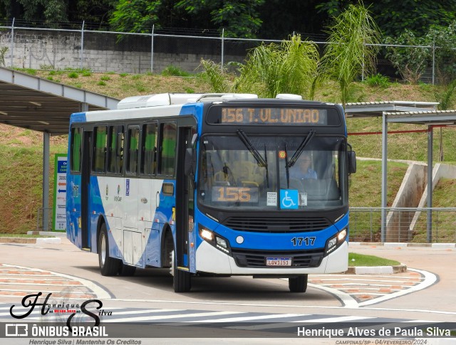 VB Transportes e Turismo 1717 na cidade de Campinas, São Paulo, Brasil, por Henrique Alves de Paula Silva. Número da foto: #11842128.
