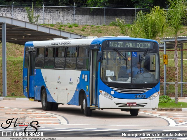 VB Transportes e Turismo 3402 na cidade de Campinas, São Paulo, Brasil, por Henrique Alves de Paula Silva. Número da foto: #11842015.