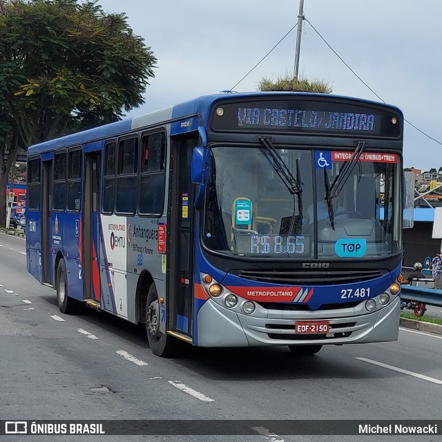 BB Transportes e Turismo 27.481 na cidade de Itapevi, São Paulo, Brasil, por Michel Nowacki. Número da foto: #11842111.