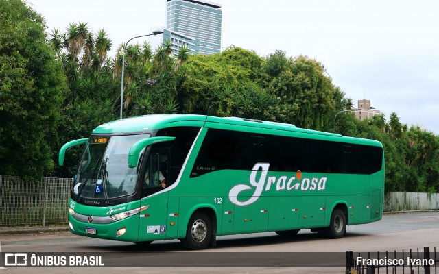 Viação Graciosa 102 na cidade de Curitiba, Paraná, Brasil, por Francisco Ivano. Número da foto: #11841450.