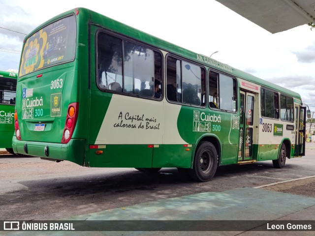 Expresso Caribus Transportes 3063 na cidade de Cuiabá, Mato Grosso, Brasil, por Leon Gomes. Número da foto: #11842397.