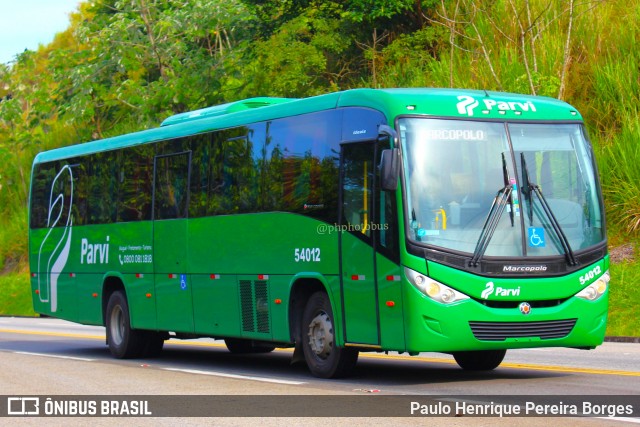 Parvi Transportes 54012 na cidade de Barra do Piraí, Rio de Janeiro, Brasil, por Paulo Henrique Pereira Borges. Número da foto: #11844674.