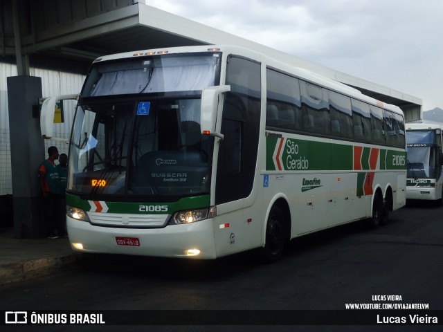 Cia. São Geraldo de Viação 21085 na cidade de Belo Horizonte, Minas Gerais, Brasil, por Lucas Vieira. ID da foto: 11844921.