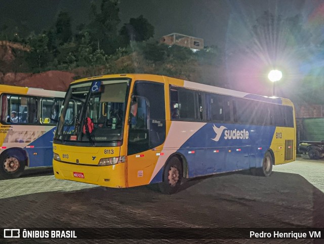 Viação Sudeste 8113 na cidade de Guarapari, Espírito Santo, Brasil, por Pedro Henrique VM. ID da foto: 11845405.