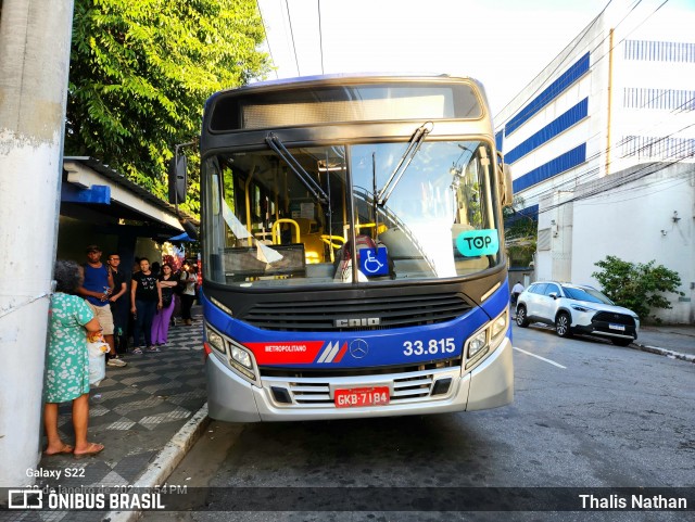 Guarulhos Transportes 33.815 na cidade de São Paulo, São Paulo, Brasil, por Thalis Nathan. ID da foto: 11843689.