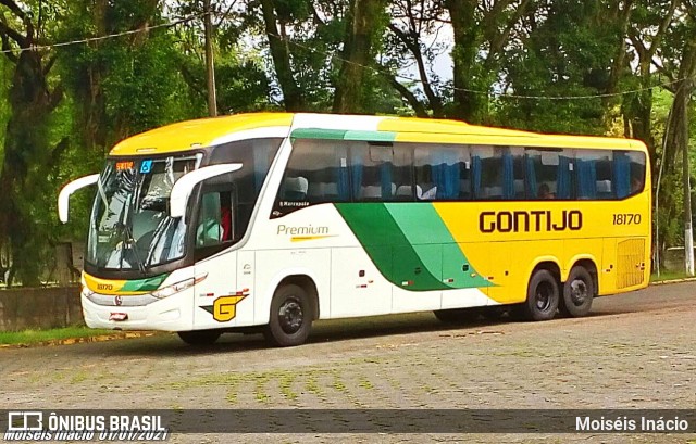 Empresa Gontijo de Transportes 18170 na cidade de Cubatão, São Paulo, Brasil, por Moiséis Inácio. Número da foto: #11843892.