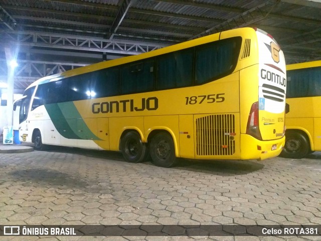Empresa Gontijo de Transportes 18755 na cidade de Ipatinga, Minas Gerais, Brasil, por Celso ROTA381. Número da foto: #11843986.