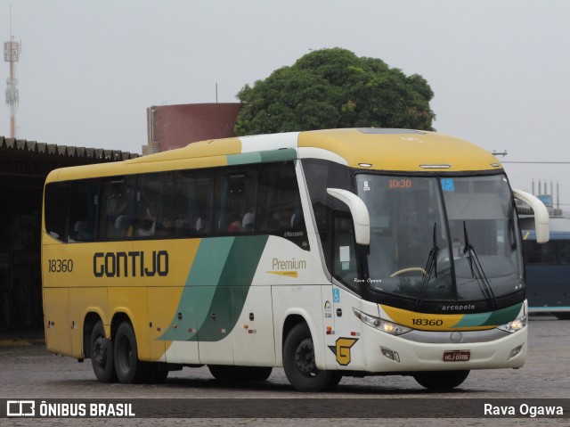 Empresa Gontijo de Transportes 18360 na cidade de Vitória da Conquista, Bahia, Brasil, por Rava Ogawa. ID da foto: 11843349.