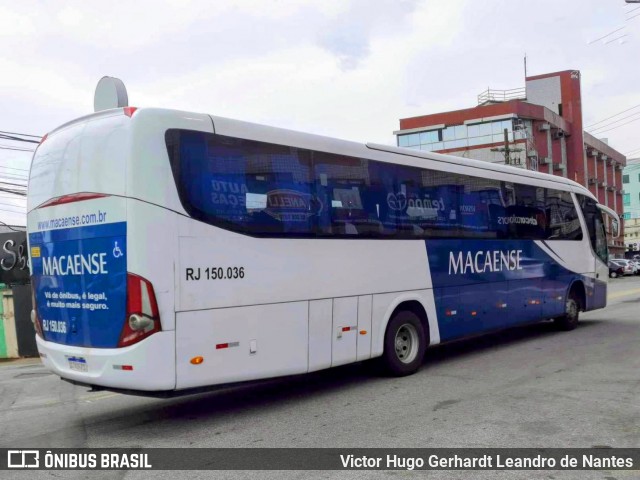 Rápido Macaense RJ 150.036 na cidade de Macaé, Rio de Janeiro, Brasil, por Victor Hugo Gerhardt Leandro de Nantes. ID da foto: 11842830.