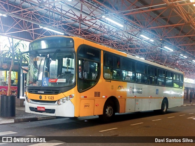 Viação Metrópole Paulista - Zona Leste 3 1323 na cidade de São Paulo, São Paulo, Brasil, por Davi Santos Silva. ID da foto: 11842698.