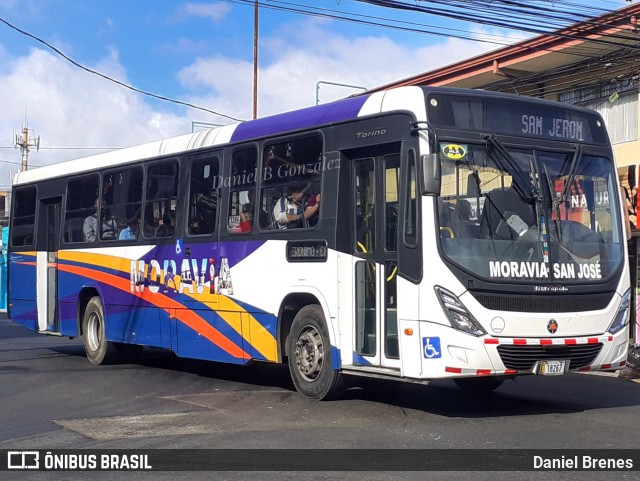 AMSA - Autotransportes Moravia 104 na cidade de San Vicente, Moravia, San José, Costa Rica, por Daniel Brenes. ID da foto: 11844626.