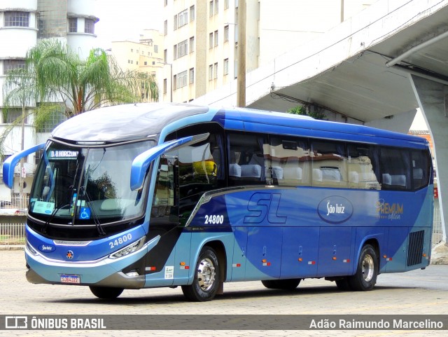 Viação São Luiz 24800 na cidade de Belo Horizonte, Minas Gerais, Brasil, por Adão Raimundo Marcelino. ID da foto: 11845370.