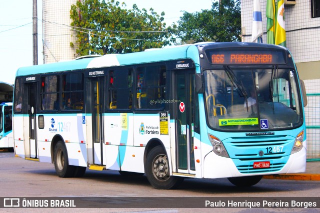 Auto Viação São José 12467 na cidade de Fortaleza, Ceará, Brasil, por Paulo Henrique Pereira Borges. Número da foto: #11844606.