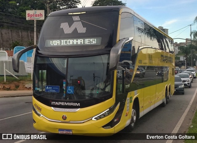 Viação Nova Itapemirim 40986 na cidade de Cariacica, Espírito Santo, Brasil, por Everton Costa Goltara. Número da foto: #11846740.