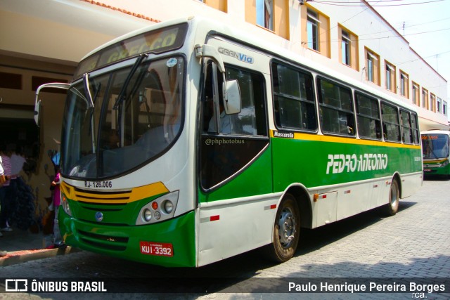 Empresa de Ônibus e Turismo Pedro Antônio RJ 126.006 na cidade de Vassouras, Rio de Janeiro, Brasil, por Paulo Henrique Pereira Borges. ID da foto: 11847681.