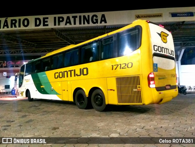 Empresa Gontijo de Transportes 17120 na cidade de Ipatinga, Minas Gerais, Brasil, por Celso ROTA381. Número da foto: #11847263.