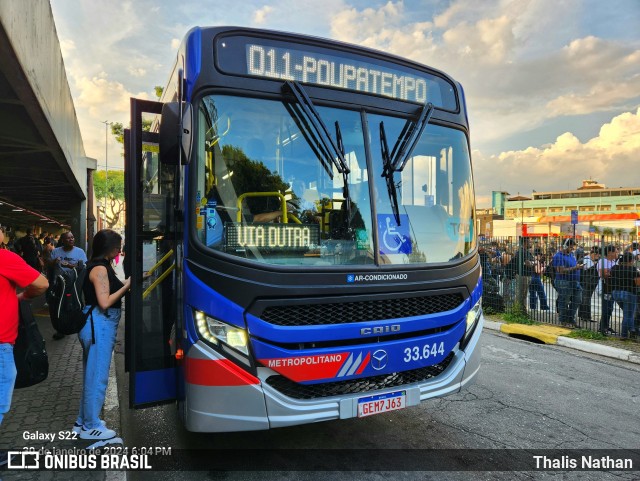 Guarulhos Transportes 33.644 na cidade de São Paulo, São Paulo, Brasil, por Thalis Nathan. Número da foto: #11846435.