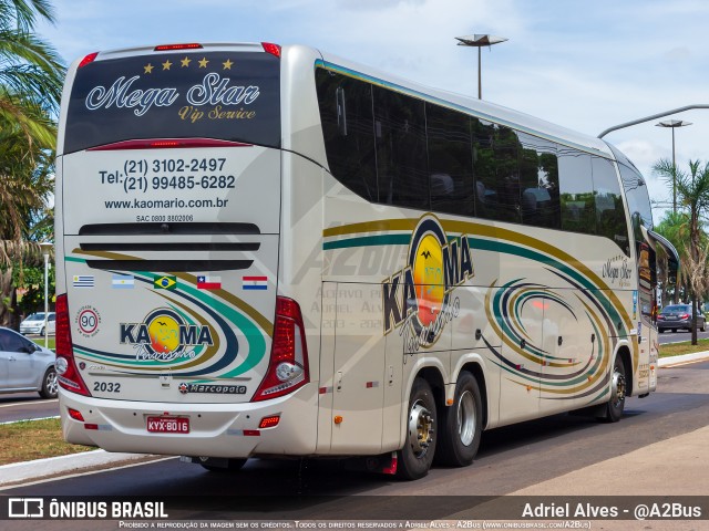 Kaoma Rio Turismo 2032 na cidade de Campo Grande, Mato Grosso do Sul, Brasil, por Adriel Alves - @A2Bus. ID da foto: 11847305.