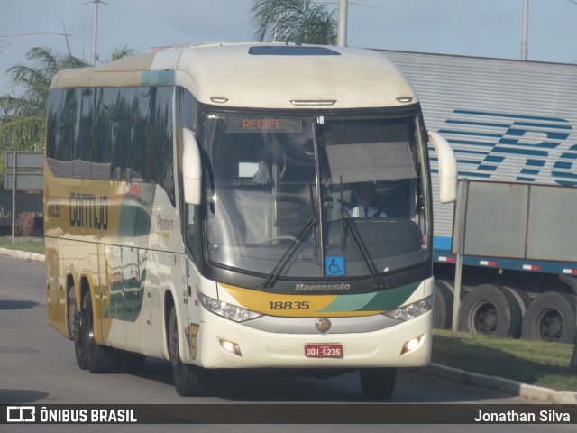 Empresa Gontijo de Transportes 18835 na cidade de Cabo de Santo Agostinho, Pernambuco, Brasil, por Jonathan Silva. ID da foto: 11846566.