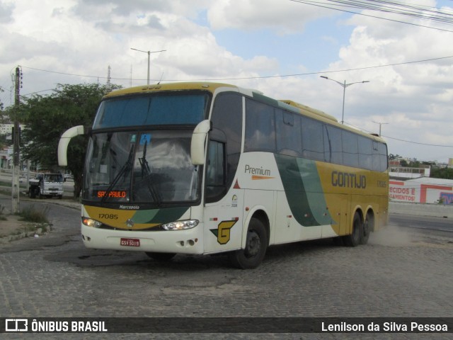 Empresa Gontijo de Transportes 17085 na cidade de Caruaru, Pernambuco, Brasil, por Lenilson da Silva Pessoa. ID da foto: 11847964.