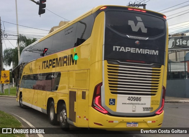 Viação Nova Itapemirim 40986 na cidade de Cariacica, Espírito Santo, Brasil, por Everton Costa Goltara. Número da foto: #11846744.