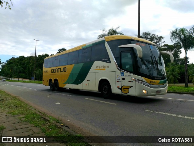 Empresa Gontijo de Transportes 19080 na cidade de Ipatinga, Minas Gerais, Brasil, por Celso ROTA381. ID da foto: 11847232.