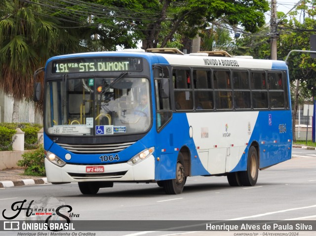 VB Transportes e Turismo 1064 na cidade de Campinas, São Paulo, Brasil, por Henrique Alves de Paula Silva. Número da foto: #11850328.