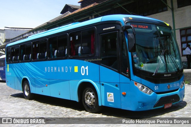 Viação Normandy do Triângulo RJ 155.030 na cidade de Rio de Janeiro, Rio de Janeiro, Brasil, por Paulo Henrique Pereira Borges. Número da foto: #11850200.