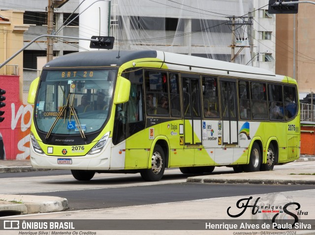 Itajaí Transportes Coletivos 2076 na cidade de Campinas, São Paulo, Brasil, por Henrique Alves de Paula Silva. Número da foto: #11850482.
