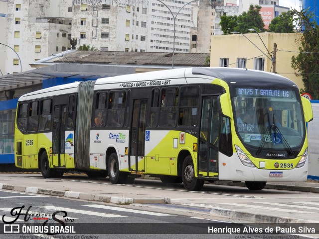 Expresso CampiBus 2535 na cidade de Campinas, São Paulo, Brasil, por Henrique Alves de Paula Silva. ID da foto: 11850465.