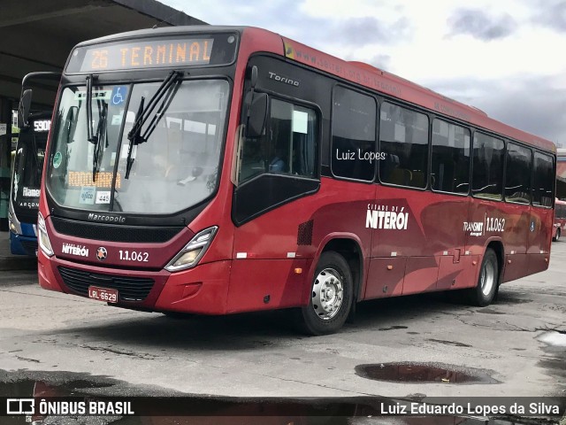 Auto Lotação Ingá 1.1.062 na cidade de Niterói, Rio de Janeiro, Brasil, por Luiz Eduardo Lopes da Silva. ID da foto: 11848882.