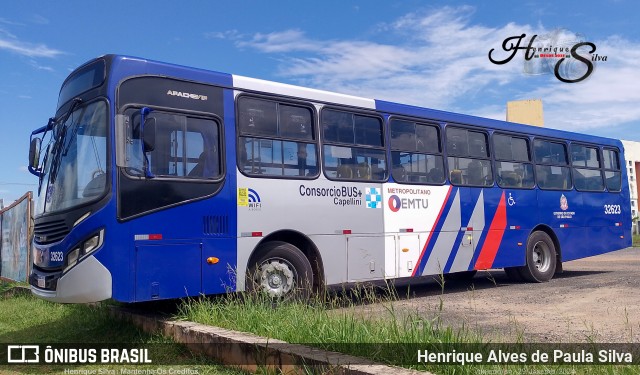 Transportes Capellini 32623 na cidade de Vinhedo, São Paulo, Brasil, por Henrique Alves de Paula Silva. Número da foto: #11850049.